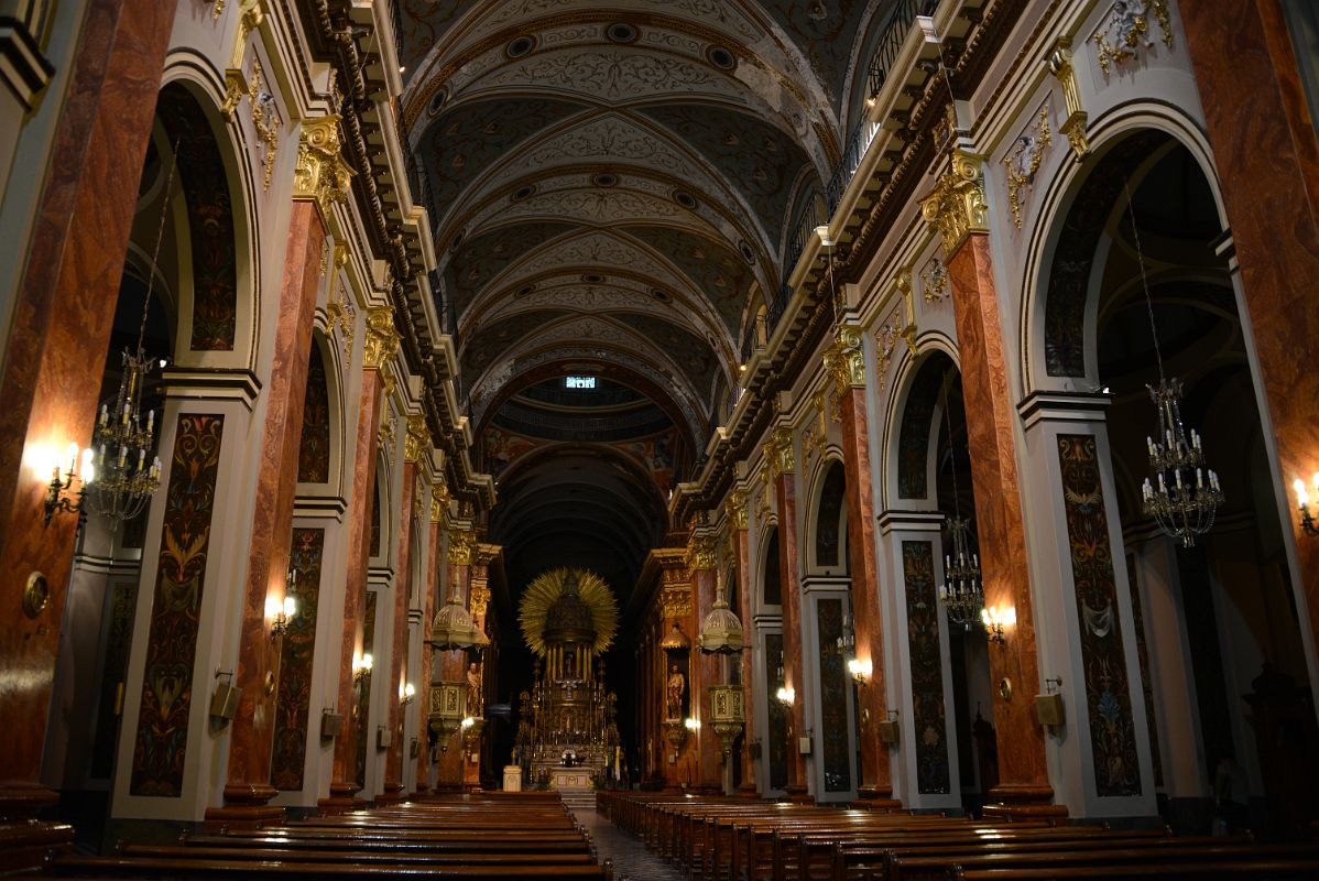 10 Salta Cathedral Nave, Pews, Ceiling And Main Altar